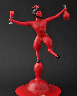 RED GOAT MAN WITH WINE